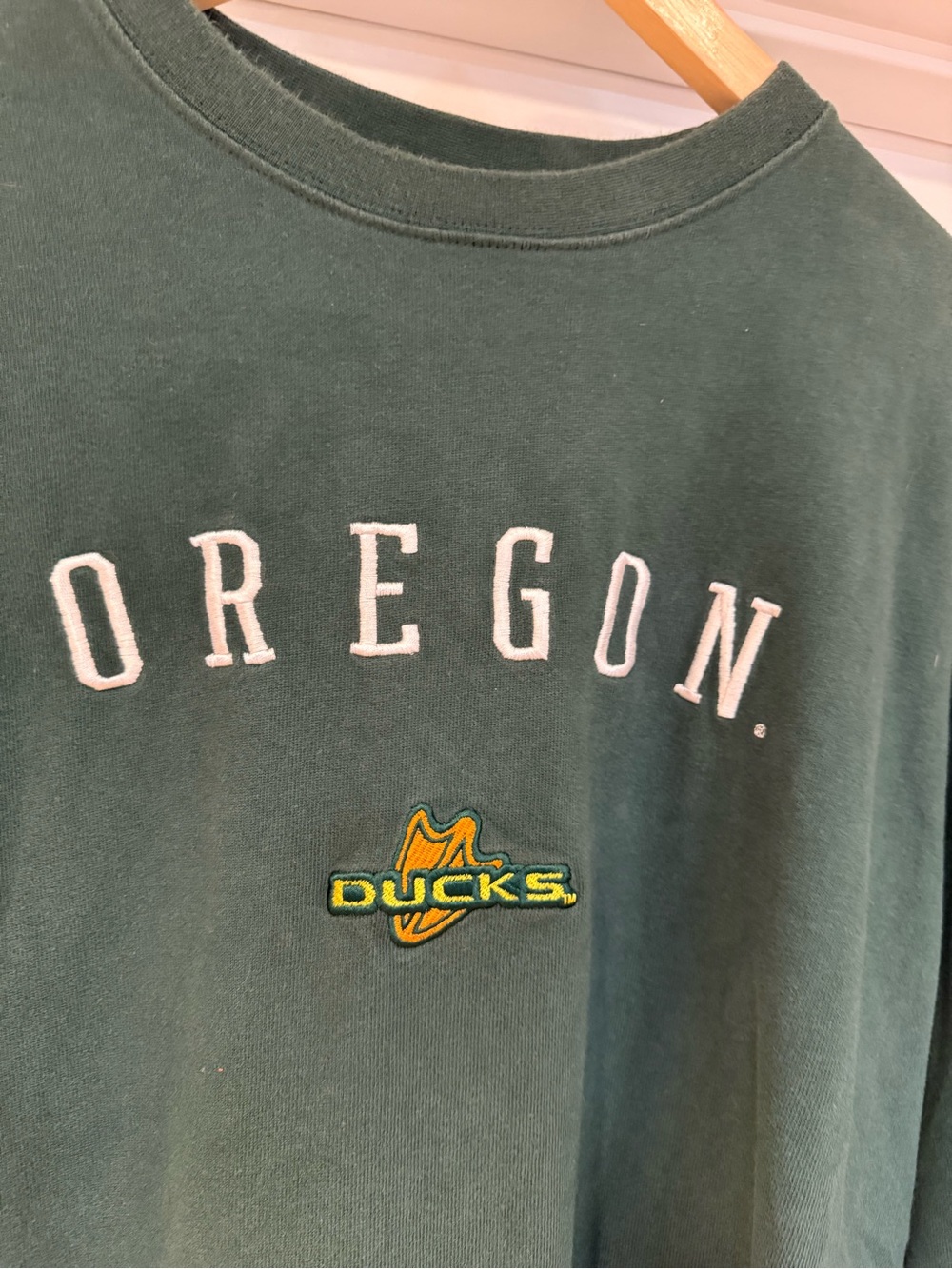 Vintage Columbia Oregon Ducks Green Men's Pullover Sweatshirt *see description* - Picture 4 of 4